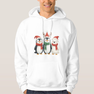 Cute Penguins Design Hoodie