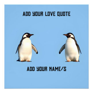Cute Penguins Fototryck