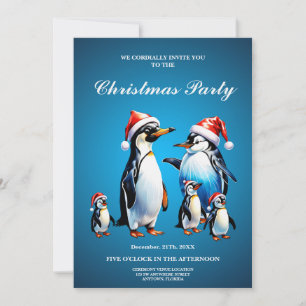 Cute penguins i en helig tecknad stil' inbjudningar