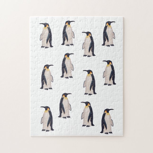 Cute Penguins Mönster Pussel (Vertikal)
