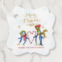 Cute Penguins och Penguins God jul Script