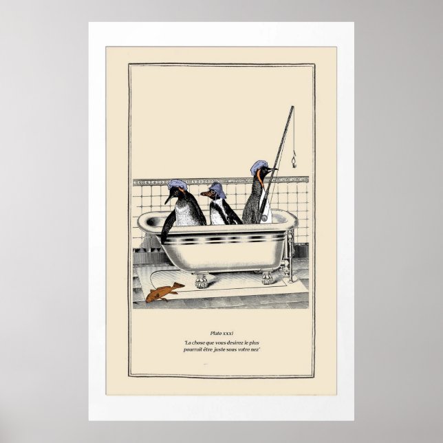 Cute Penguins Poster (Framsidan)