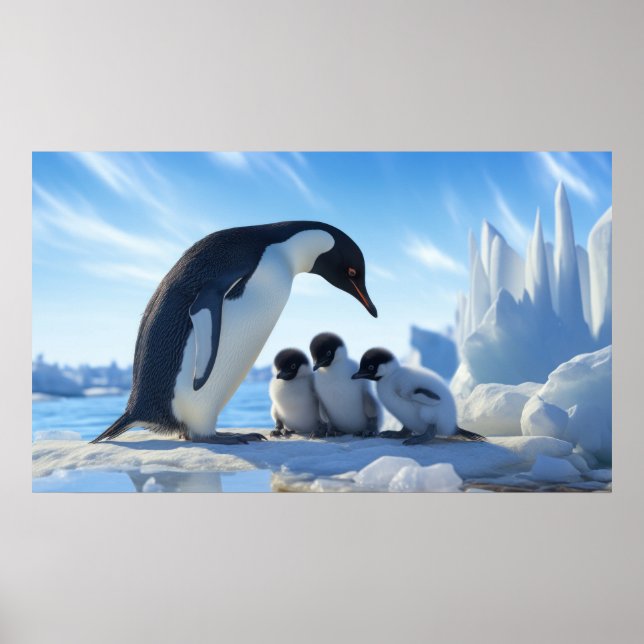 Cute Penguins Poster (Framsidan)