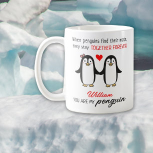 Cute Penguins tillsammans för alltid, Alla hjärtan Kaffemugg