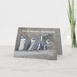 Cute penguins, uppmuntran eller ditt eget ord kort