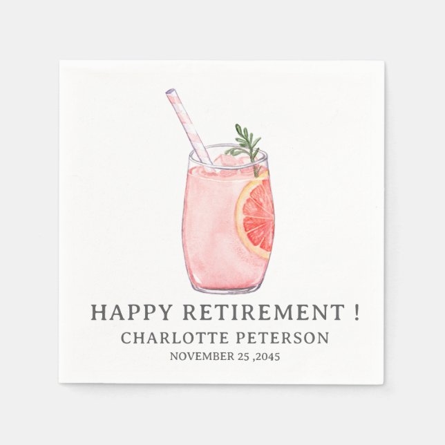 Cute Pension Party Napkins Pappersservett (Framsidan)