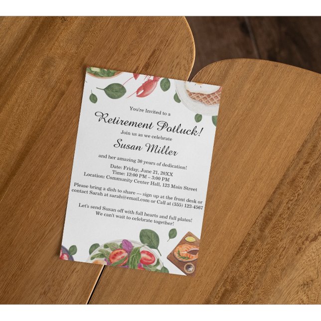 Cute Pension Potluck-inbjudan Flygblad (Skapare uppladdad)