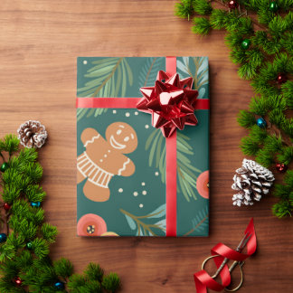 Cute Pepparkaksgubbe Boy jul Land Cute Cute Presentpapper