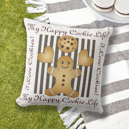 Cute Pepparkaksgubbe Cookie Kids Kudde