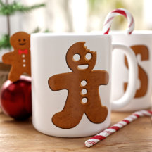 Cute Pepparkaksgubbe Cookie Monogram-jul
