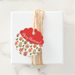 Cute Pepparkaksgubbe Cookies-Helgdag Gåvor Etiketter
