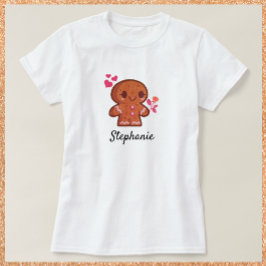 Cute Pepparkaksgubbe Flower T-Shirt