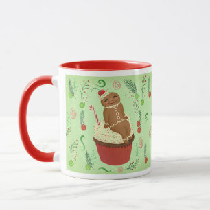 Cute Pepparkaksgubbe Grönt Mugg