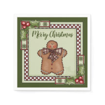 Cute Pepparkaksgubbe och Holly God jul