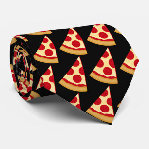 Cute pepperoni pizza slice mönster tie slips