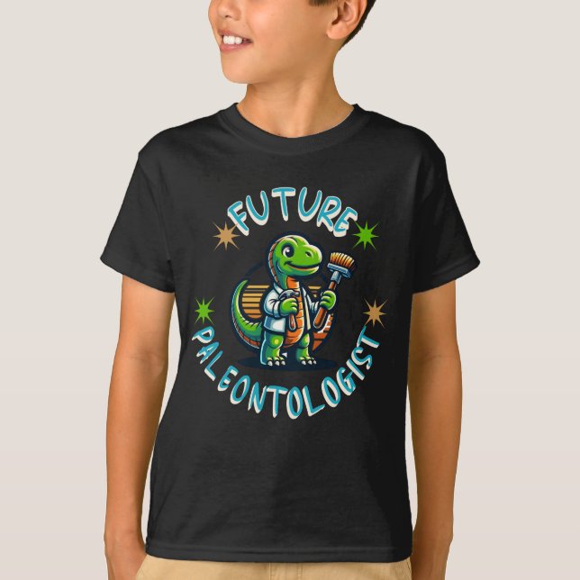 Cute Perfekt gift för barn som kärlek dinosaurier T Shirt (Framsida)