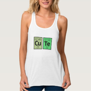 Cute Periodic Bord Inslag Symbols Linne Med Racerback