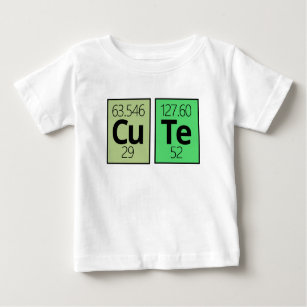 Cute Periodic Bord Inslag Symbols T Shirt