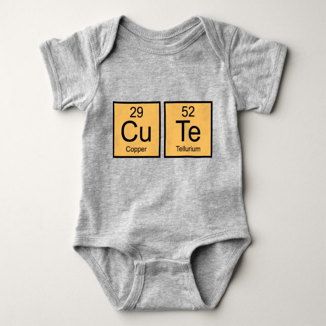 Cute Periodic Inslag T Shirt (Framsida)
