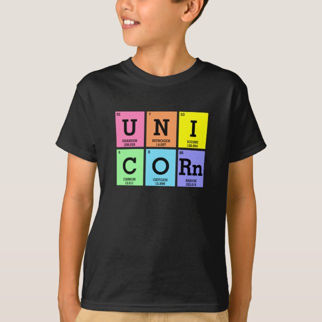 Cute Periodiska Bord i Inslag T Shirt (Framsida)