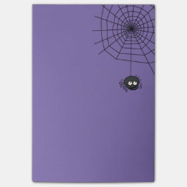 Cute Periwinkle Halloween-Spindelnätet bokför sitt Post-it Block