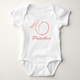 Cute, Persikor Baby Bodykosten, 1 Biet T Shirt