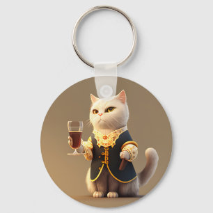 Cute Personal cat servant, lustig serant Kitten Nyckelring