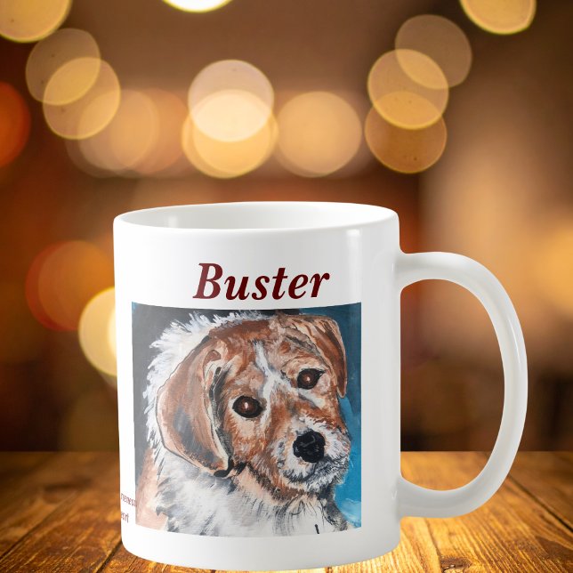 Cute  &  PERSONALIZE Beagle Kaffemugg (Skapare uppladdad)