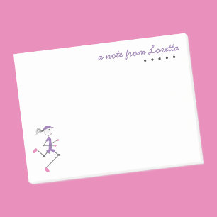 Cute Personalize Dam Running Custom Name Template Post-it Block