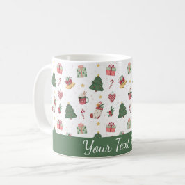 Cute Personalized Christmas Tree Mug Kaffemugg