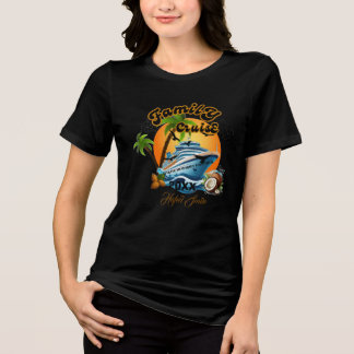 Cute Personalized Cruise Ship Family Trip Sunset T Shirt