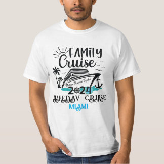 Cute Personalized Cruise Ship Family Trip Sunset T Shirt