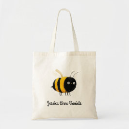 Cute personalized ladybug tote tygkasse