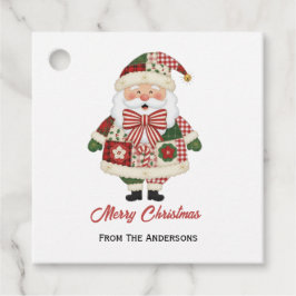 Cute Personalized Santa Christmas Holiday Gåvor Etiketter