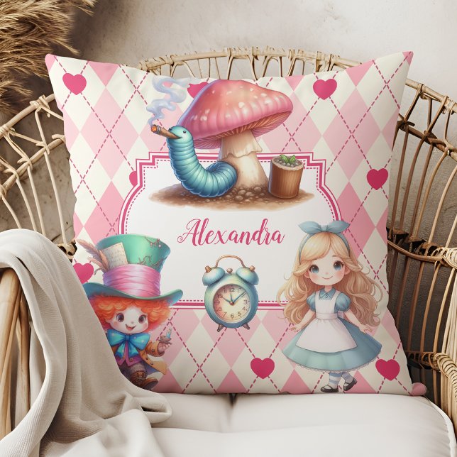 Cute Personlig Alice i Wonderland Kudde (Skapare uppladdad)