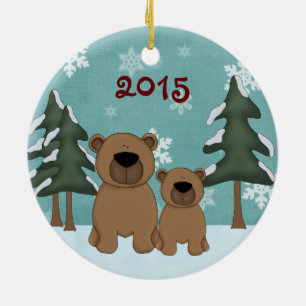 Cute Personlig Baby första julklappar Julgransprydnad Keramik