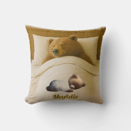 Cute Personlig Bear Dekorativ kudde
