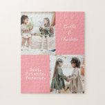 Cute Personlig BFF 2 Photo Rosa Best Friend  Pussel<br><div class="desc">Cute Personlig BFF Two Photo Rosa Best Friend Puzzle</div>