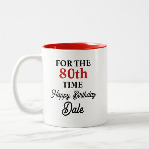 Cute Personlig Birthday Två-Tonad Mugg