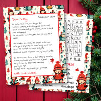 Cute Personlig Brev från Santa | Ord Search