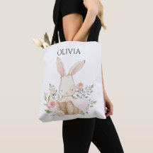 Cute Personlig Bunny Rabbit i Basket