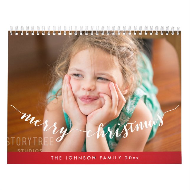 Cute Personlig Calendars Red God jul Kalender (Omslag)