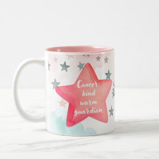 Cute Personlig Cancer Zodiac Signera Mugg för Girl
