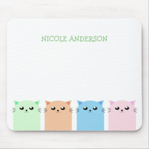Cute Personlig Cat Lovers Musmatta