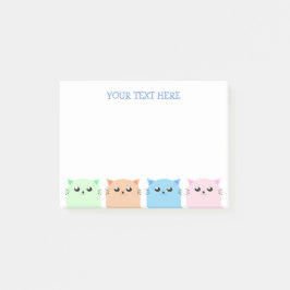Cute Personlig Cat Lovers Post-it Block
