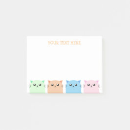 Cute Personlig Cat Lovers Post-it Block