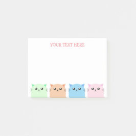 Cute Personlig Cat Lovers Post-it Block