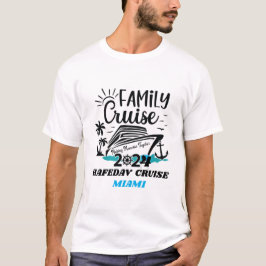 Cute Personlig Cruise Frakt Family Resa Sunset T Shirt