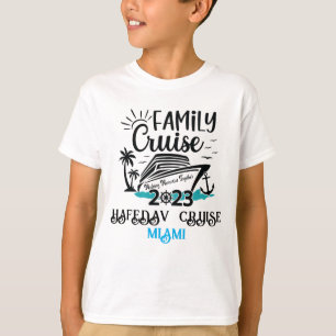 Cute Personlig Cruise Frakt Family Resa Sunset T Shirt