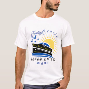 Cute Personlig Cruise Frakt Family Resa Sunset T T Shirt